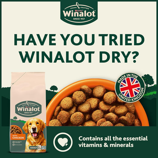 Winalot Meaty Chunks Adult Wet Dog Food in Jelly, Beef, Chicken & Lamb